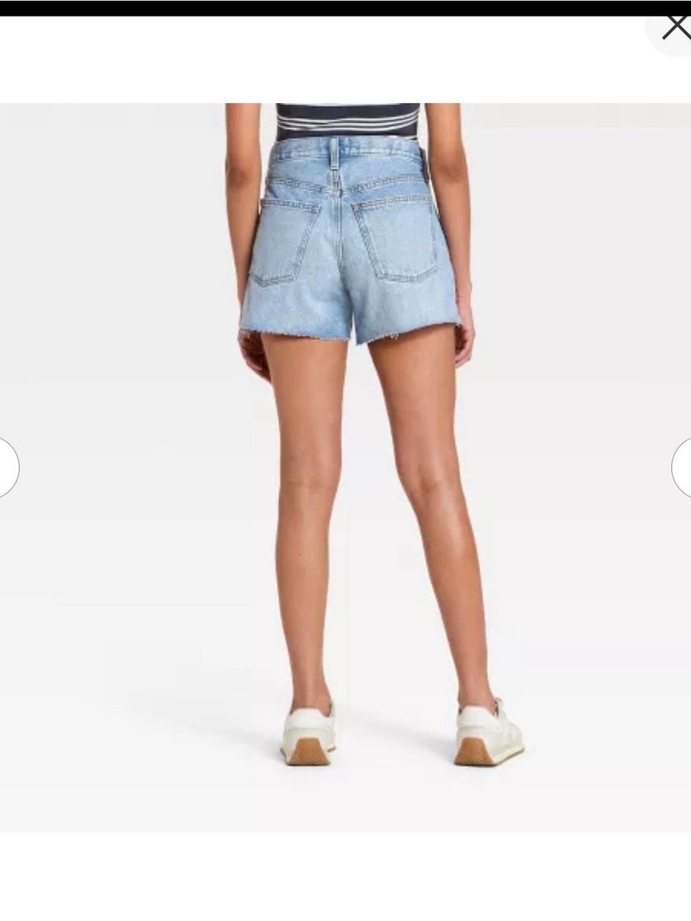Universal Thread Light Blue High-Waist Denim Shorts